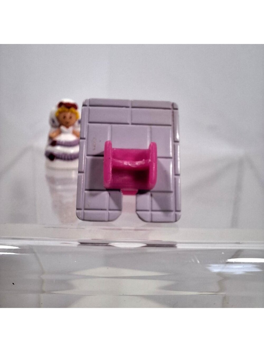 Polly Pocket Plays A Bride Ring Figurine Pink Purple White 1990s 6173 Vintage - Picture 6 of 13